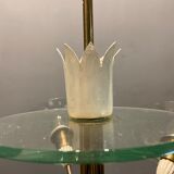 Brass glass chandelier, 1940s