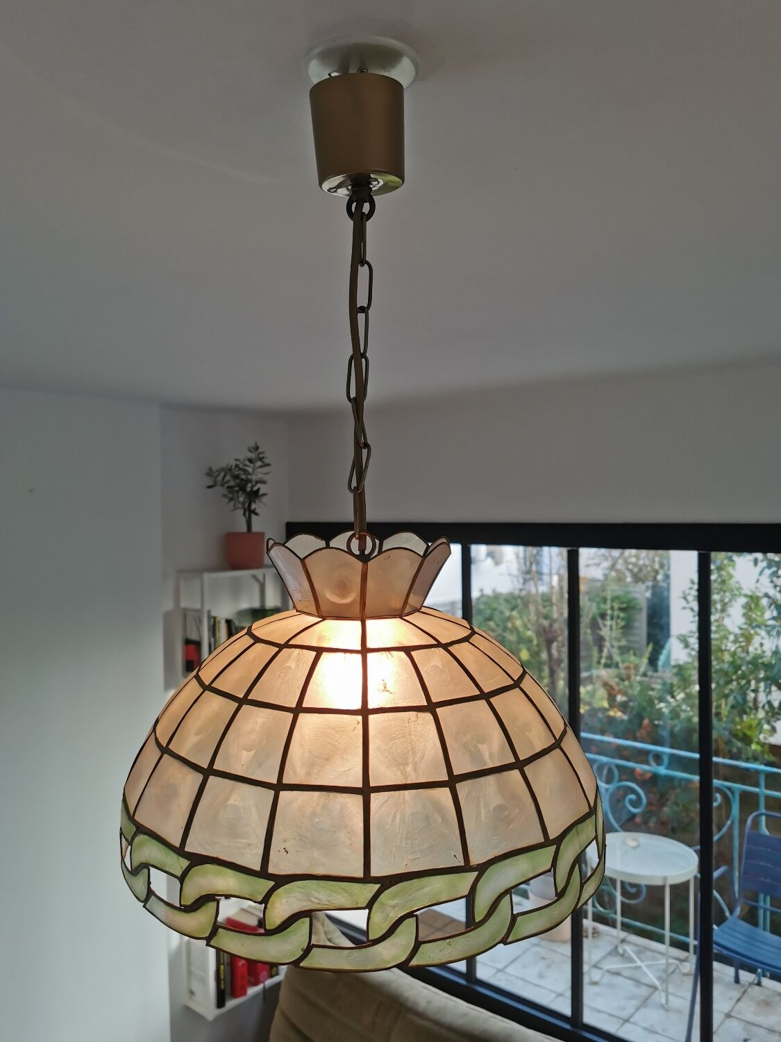 Suspension vintage nacre