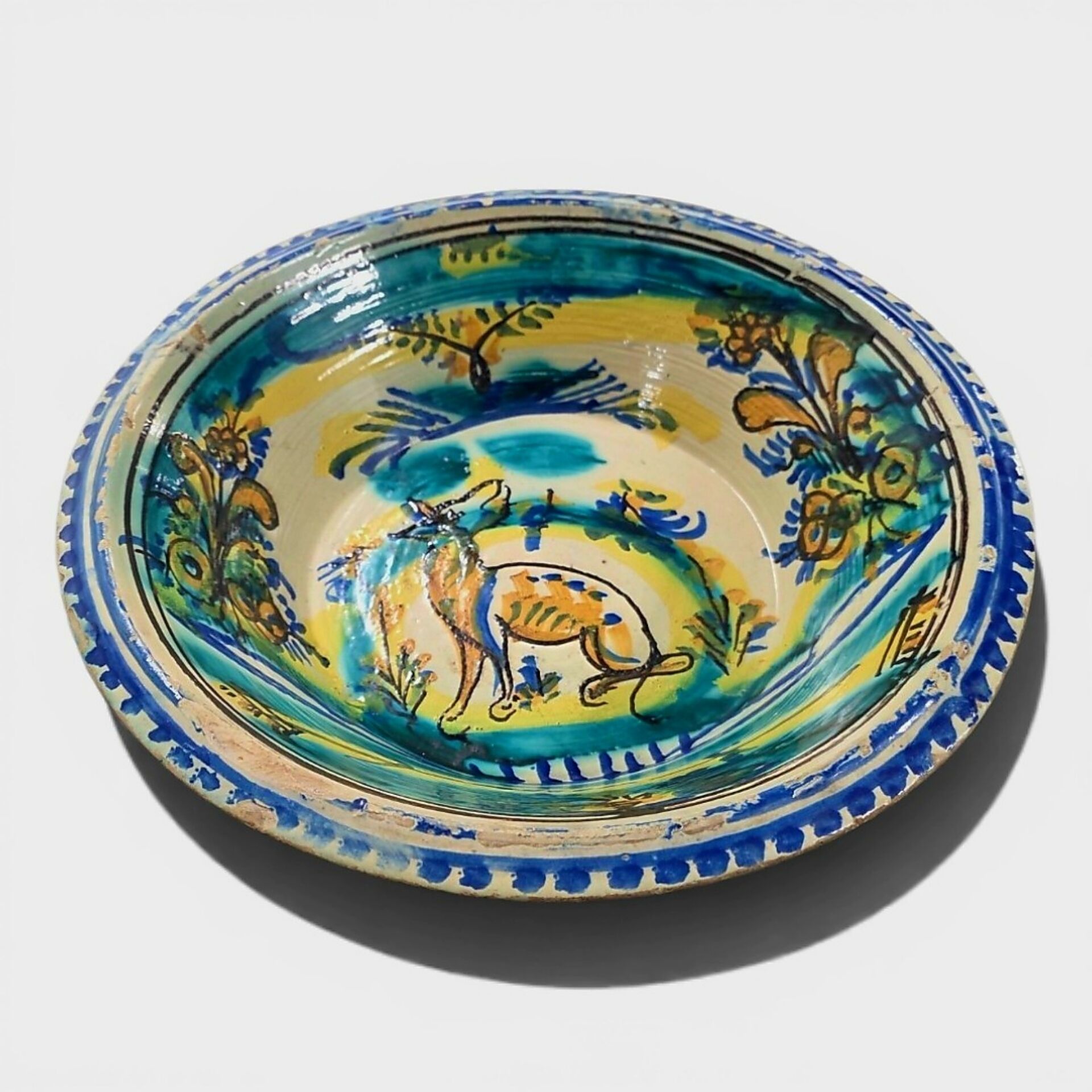 Lebrillo ancien de Triana – Faïence émaillée – XIXe siècle