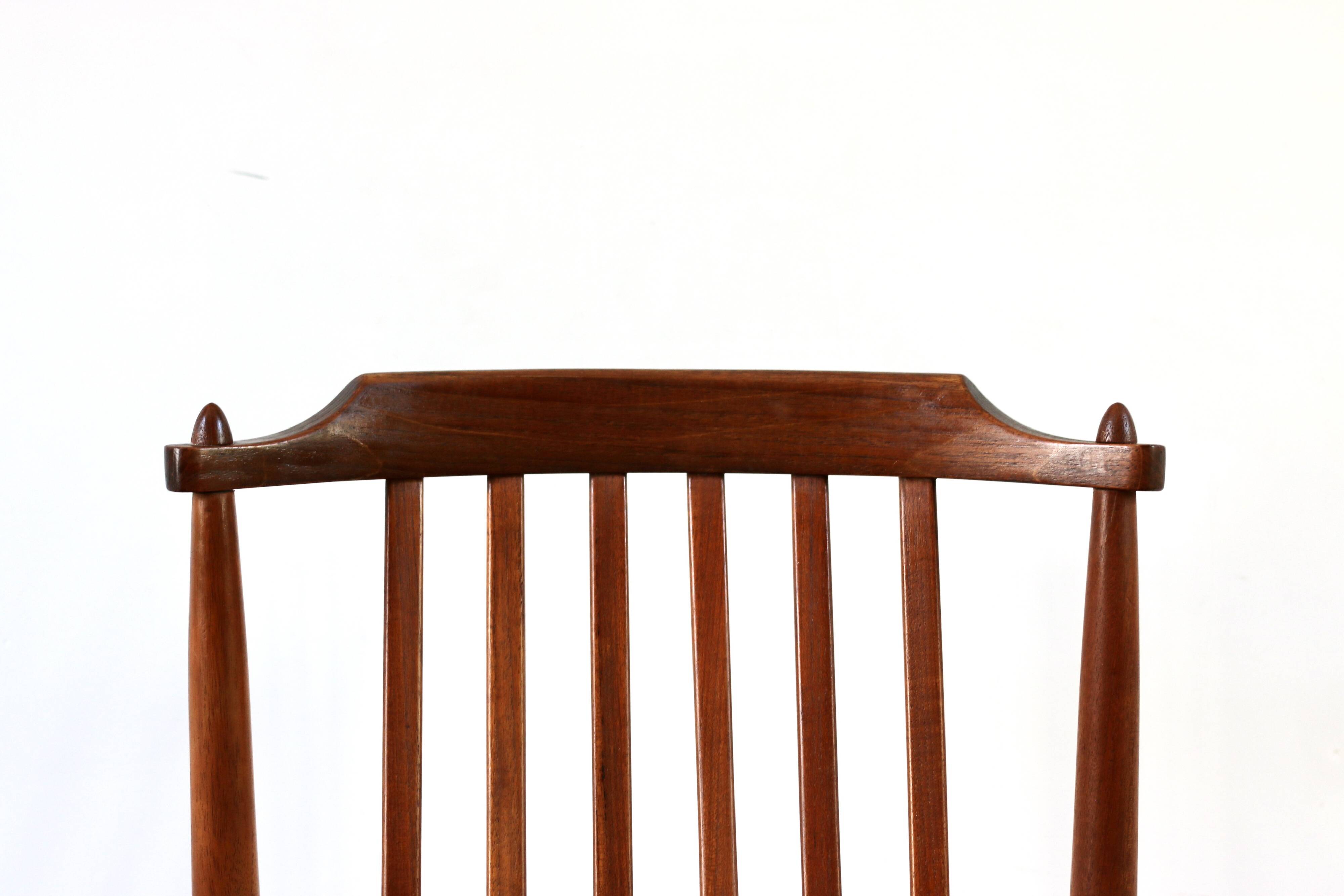 Set of 4 vintage Scandinavian teak Breox chairs, 1960