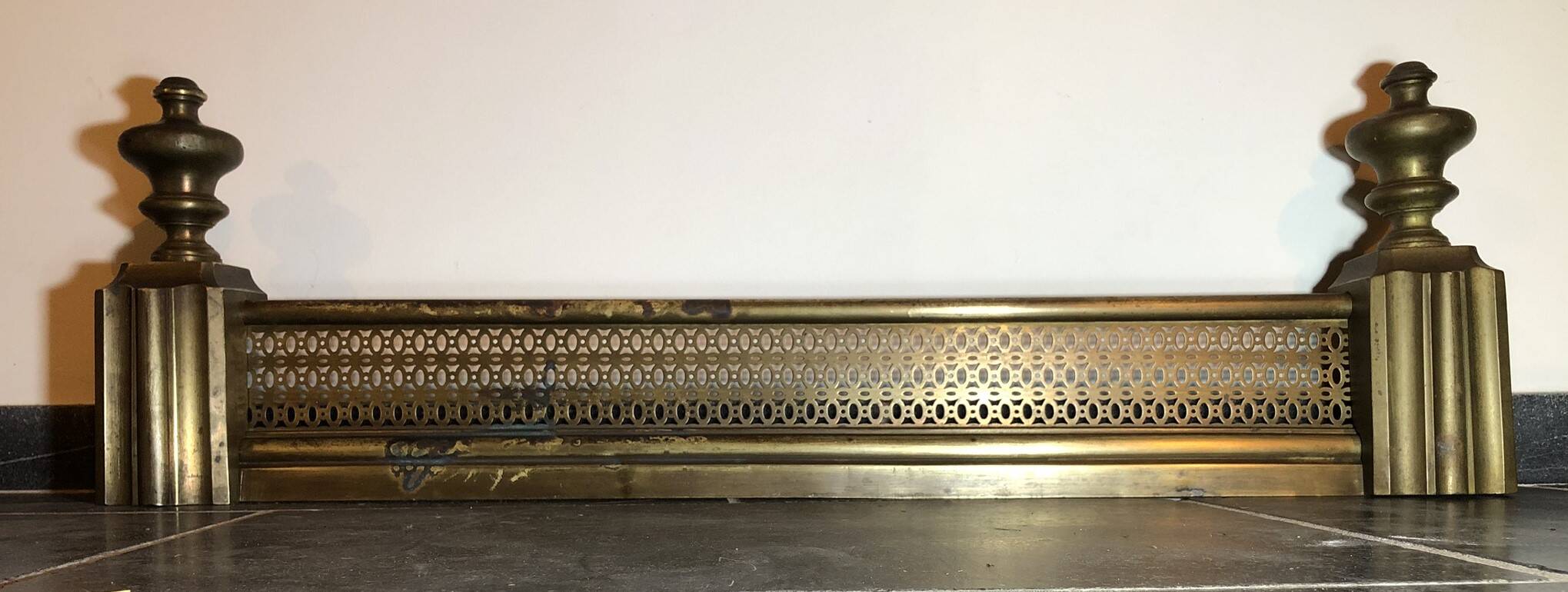 Fireplace Bar / Fire Screen / Fireplace Ornament, Antique Brass or Bronze Decor