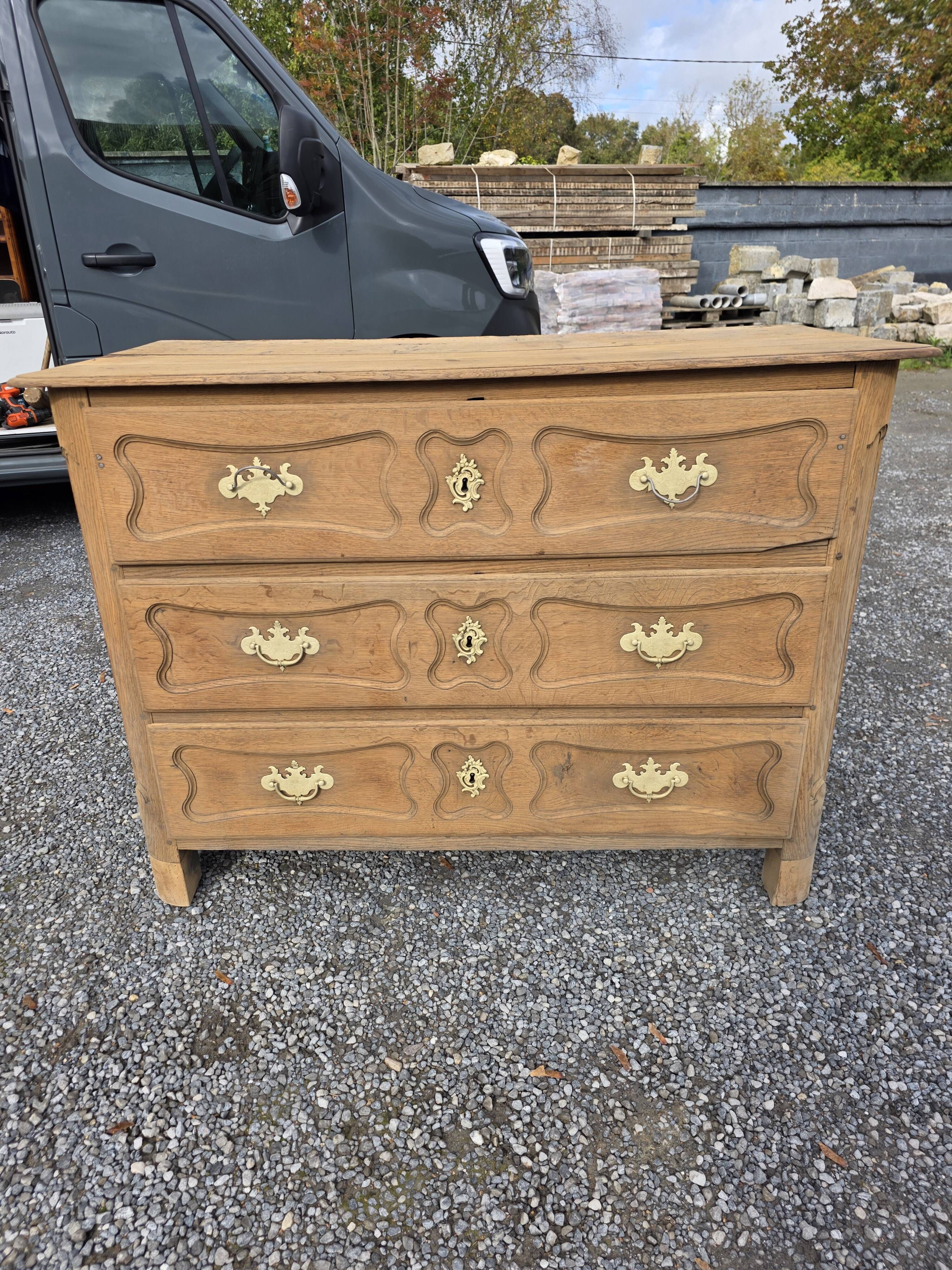 18th-century Louis XV oak commode