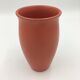 Orange ceramic vase