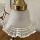 Vintage brass lamp and handkerchief globes
