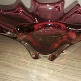Red murano vase from the 60s