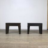 Pair Of Stools Bossche School By Dom Hans Van Der Laan & Jan De Jong, 1970s