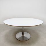 Dutch vintage design oval dining table Pierre Paulin Artifort