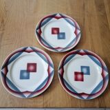 Set of three vintage deep plates