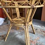 Rattan table base