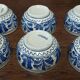 Bowls set of six Korond ceramic Romania 20th century