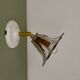 Vintage glass tulip wall light