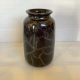 Vase noir argenté West Germany