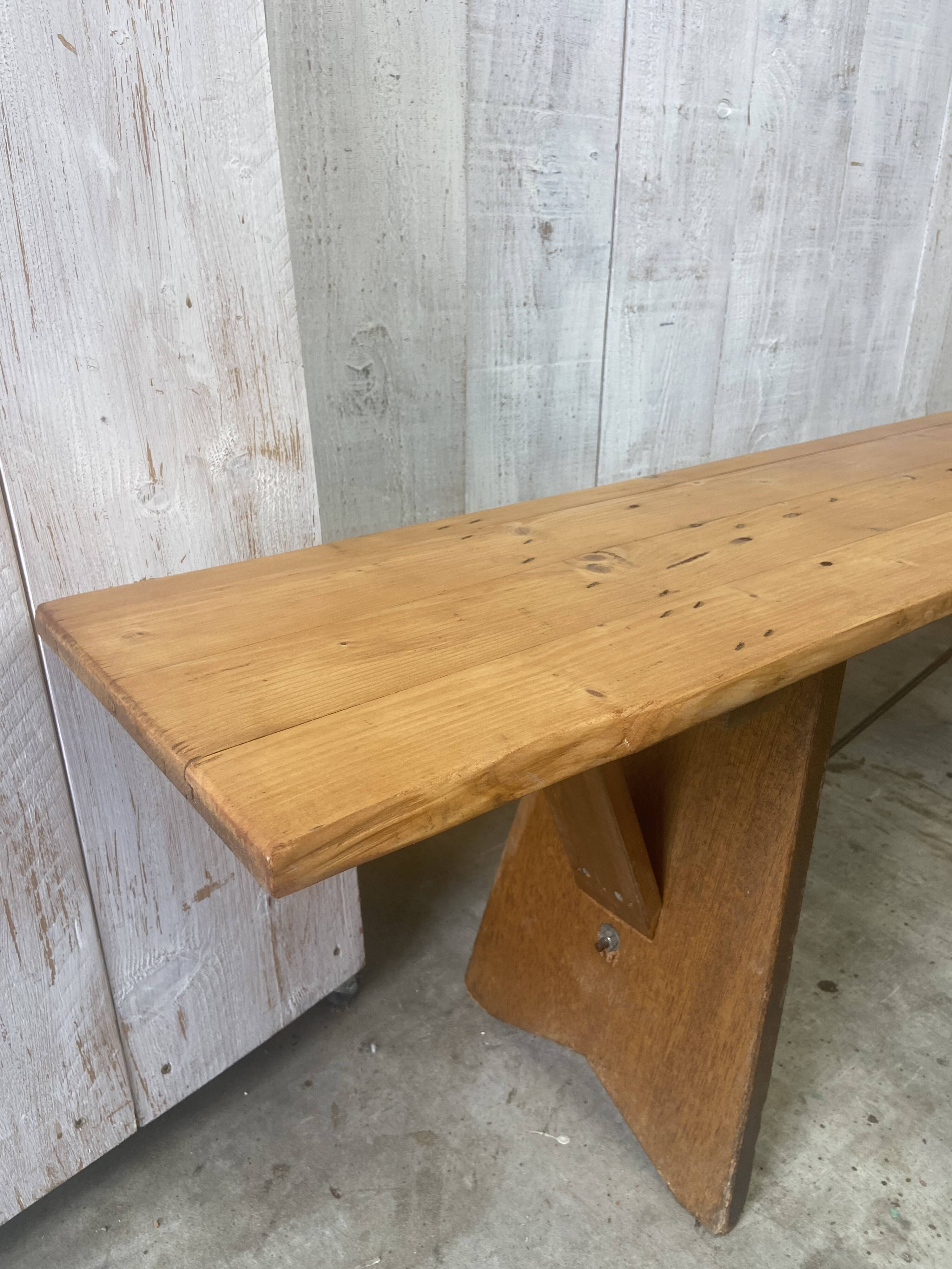 Large farmhouse bench
