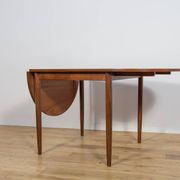 Table à manger extensible en teck et palissandre des années 1960, Danemark.