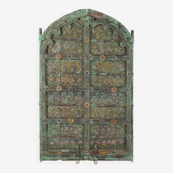 Mhurdiya - Porte indienne ancienne peinte n°3