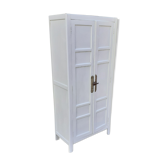 Parisian wardrobe 2 doors 3 shelves white