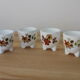 Lot de 4 coquetiers tripodes