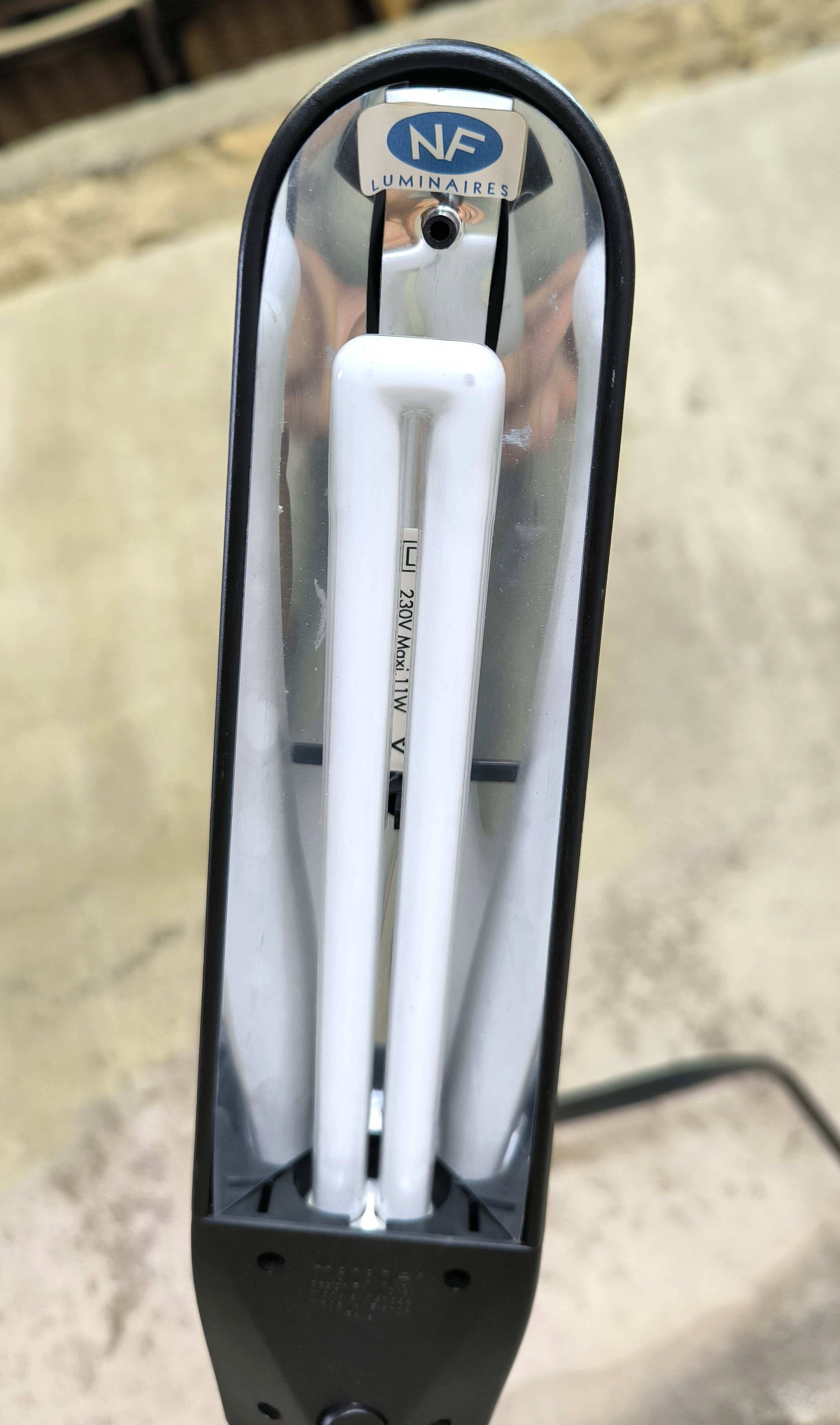 Pair of cobra lamps by Philippe Michel for Manade