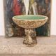 P groenwelt, brutalist ceramic candlestick '60