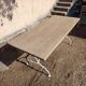 Old vintage wrought iron art nouveau garden furniture