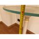 1990s Italian Venetian White and Gold Murano Glass Style Coffee Table