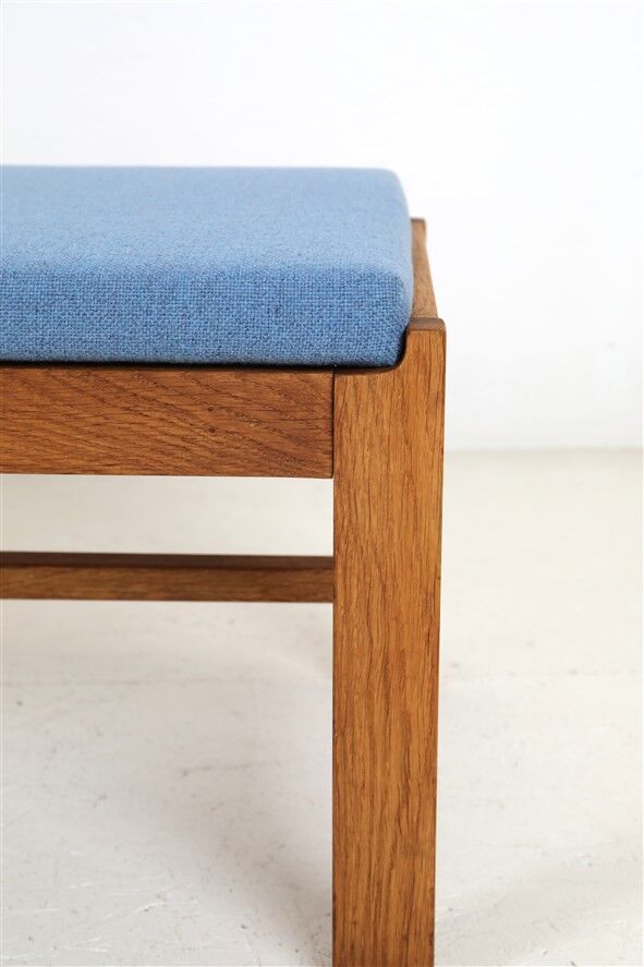 Minimalist mid-century phone / reading bench, oak, Danish modern design, 1960s / 1970s