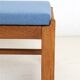 Minimalist mid-century phone / reading bench, oak, Danish modern design, 1960s / 1970s