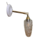 Vintage tulip wall light in diamond-point glass