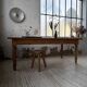 Table de ferme en merisier