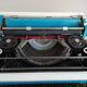 Underwood 315 blue typewriter