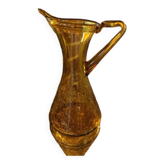 Pitcher and glass
