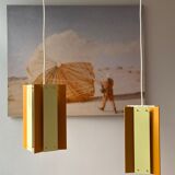 One of two pendant lLamp by Lyfa, Made in Denmark 1960's