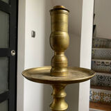 Large copper candlestick lamp base