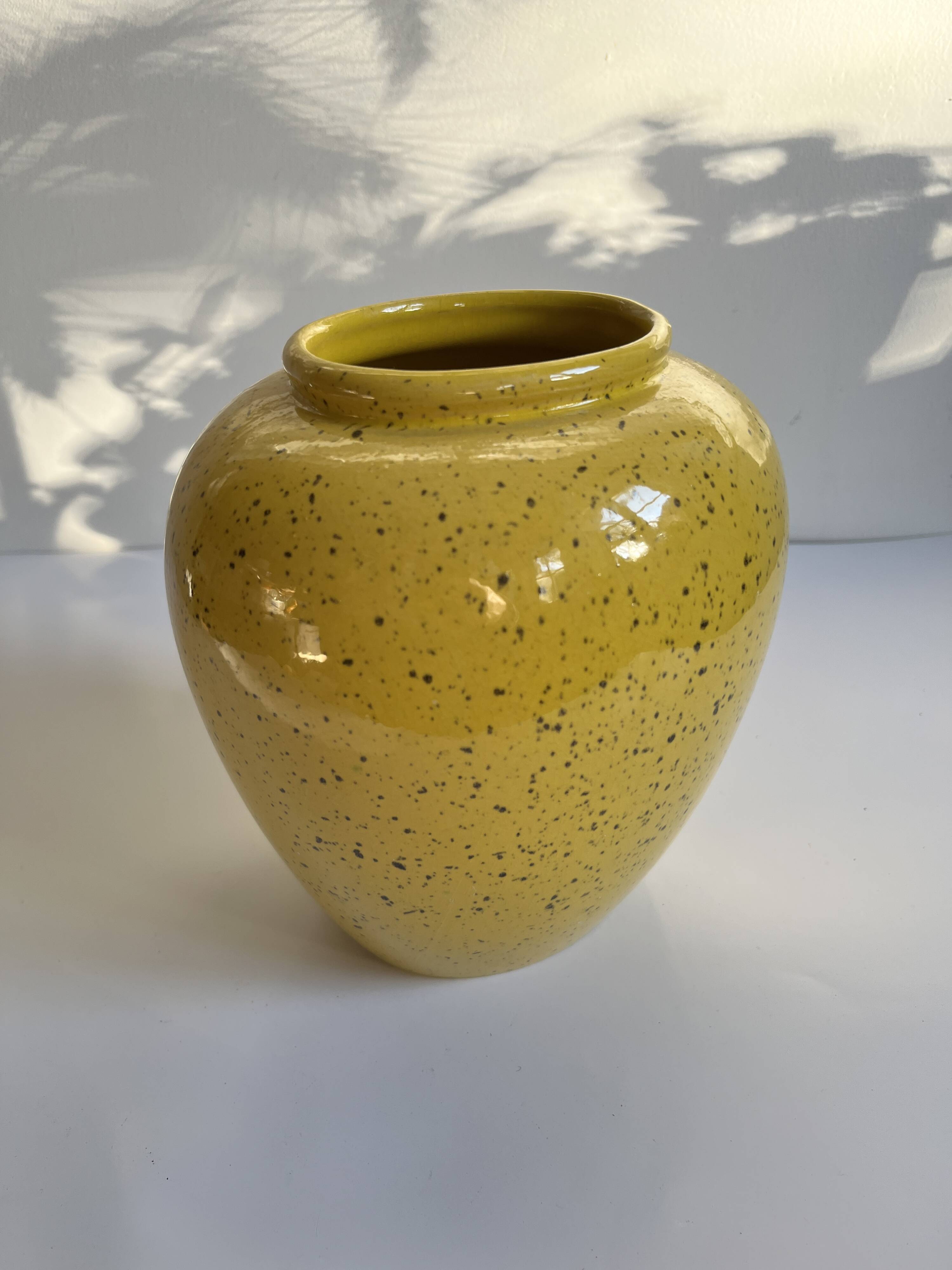 West Germany Yellow Vase