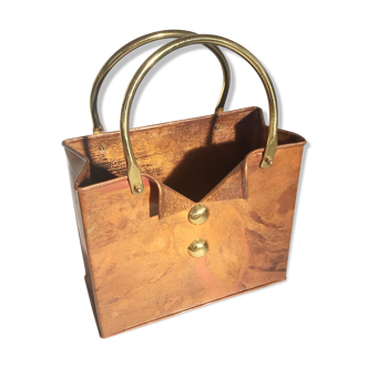 Copper and brass review holder