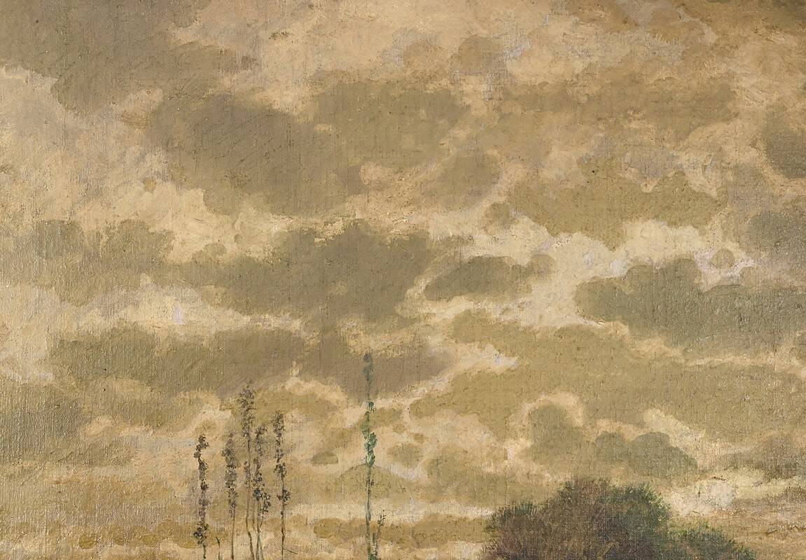 Oil on canvas, signed Cheret – Mid 19th century