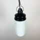 Industrial Bakelite Pendant Light with Milk Glass, 1970s