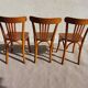 3 Luterma bistro chairs, medium oak finish