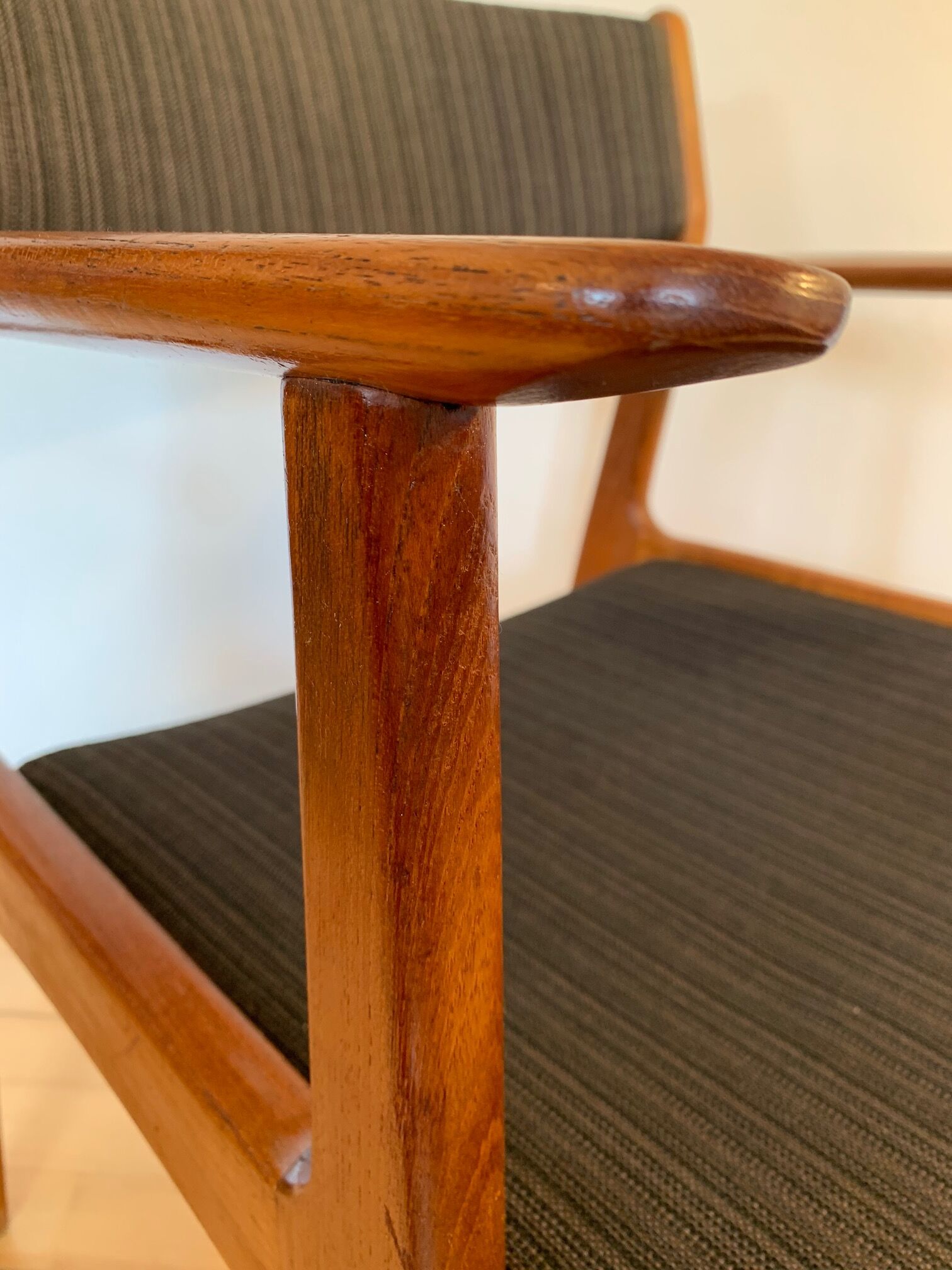 Designer chair Henning Kjærnulf, Soro Stolefabrik, Denmark, 1960s