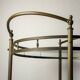 Vintage French brass bar cart, 1950s