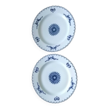 2 elegant porcelain saucers from Paris (MING BLUE model)