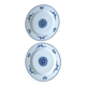 2 elegant porcelain saucers from Paris (MING BLUE model)