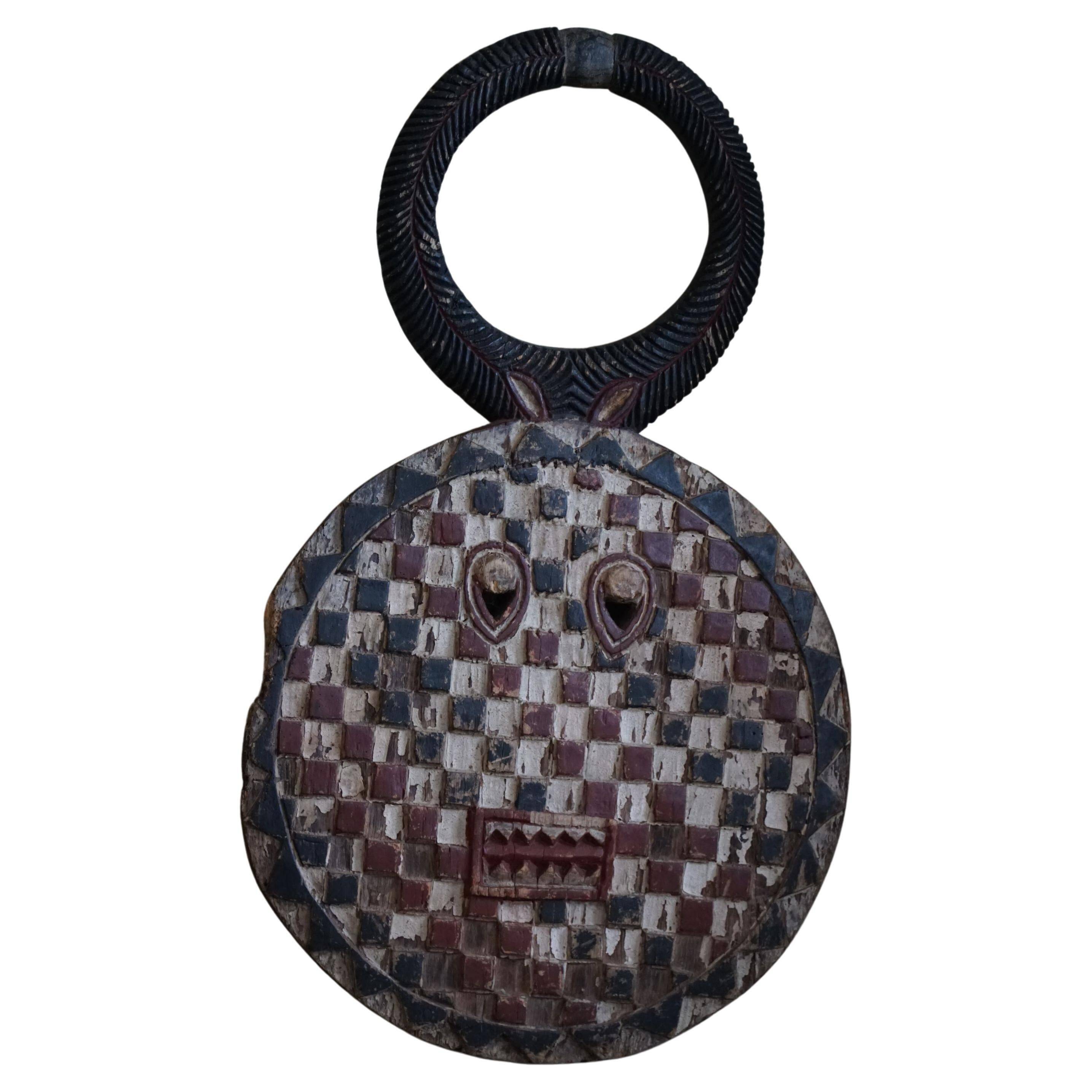 Grand Baule tribal mask Kple Kple African wooden, Ivory Coast, mid-20th century.