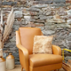Vintage armchair in skai
