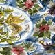 Hand painted decorative dish with floral motifs