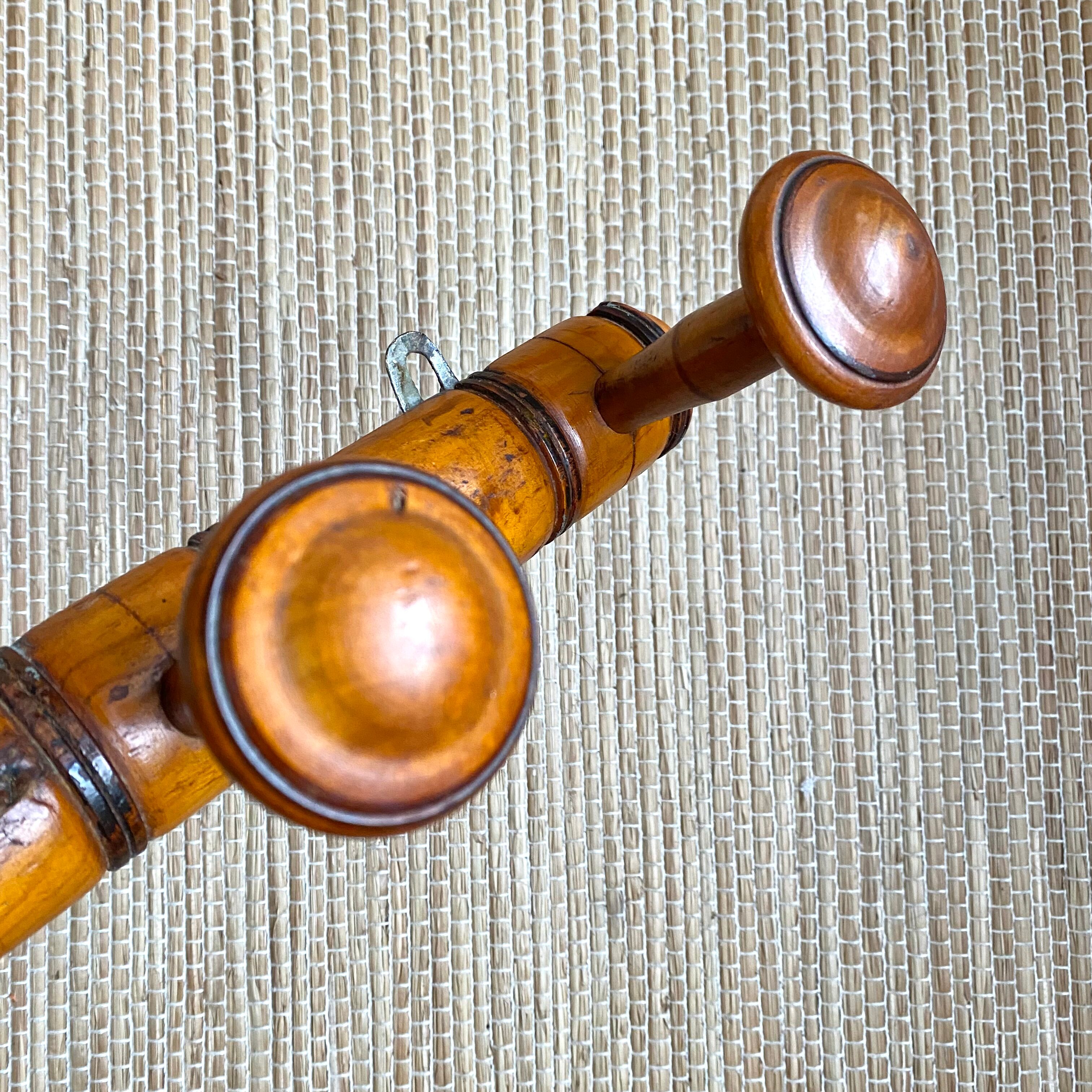 Antique wall coat rack