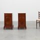 Pair Louis XV nightstands with Carrara marble top, France ca. 1890