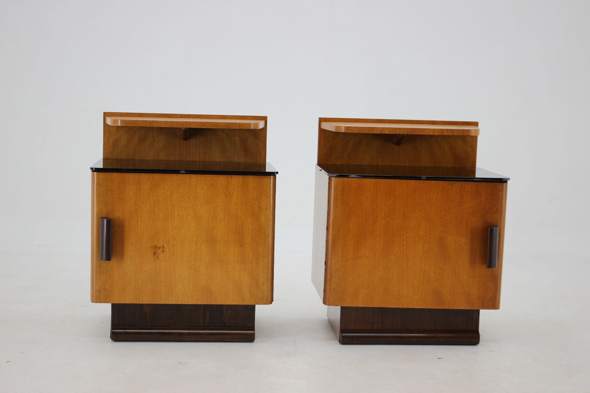 1950s Pair of Bedside Tables, Czechoslovakia
