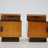 1950s Pair of Bedside Tables, Czechoslovakia