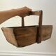 panier en bois ancien début XXème